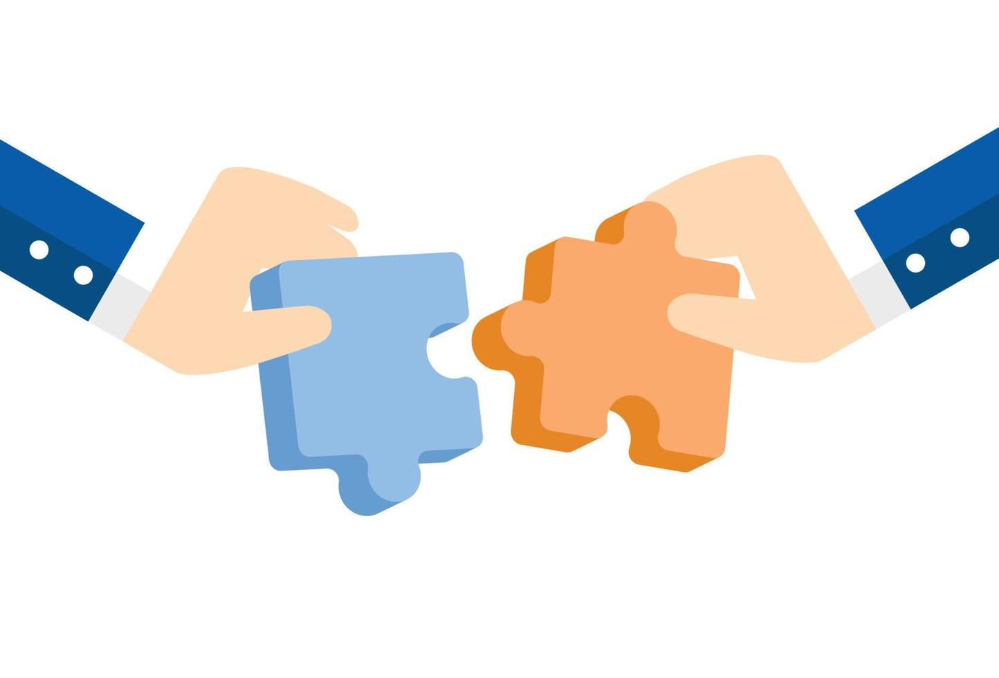 jigsaw-puzzle-and-business-cooperation-free-vector